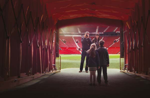 Players Tunnel at Manchester United Football Club © Manchester United Football