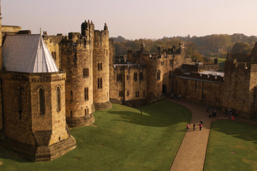 Castle exterior, Alnwick Castle, Northumberland