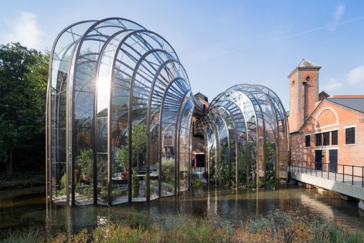 Bombay Sapphire Distillery, Whitchurch, Hampshire - Key image of the Glasshouses designed by Thomas Heatherwick
