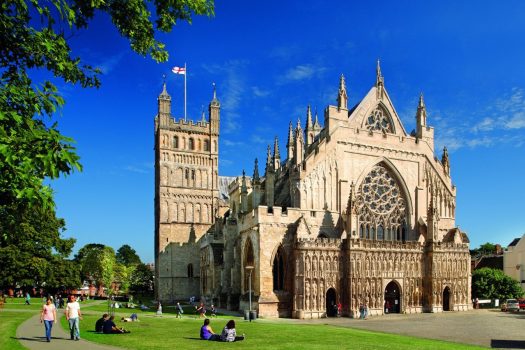 Exeter West front, England, UK, legends, myth, history