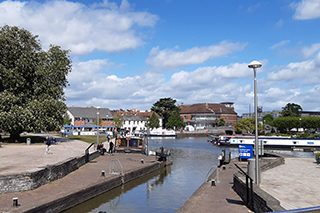 View of the canal in Stratford-upon-Avon