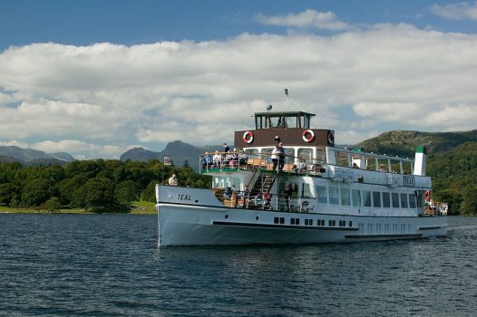 The Lady Teal cruise boat on Lake Windermere north England tour