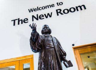 The New Room (John Wesley’s Chapel), Bristol - Statue of John Wesley in The New Room