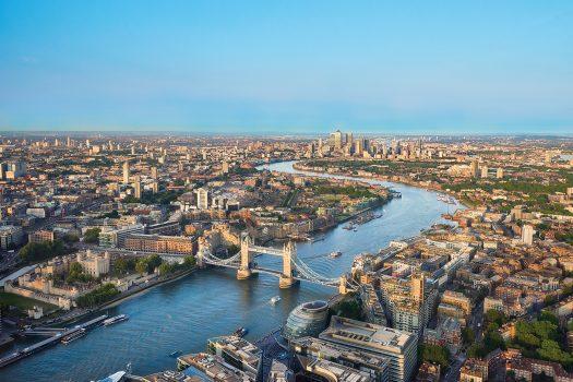 Panoramic Shot of London © The View from The Shard